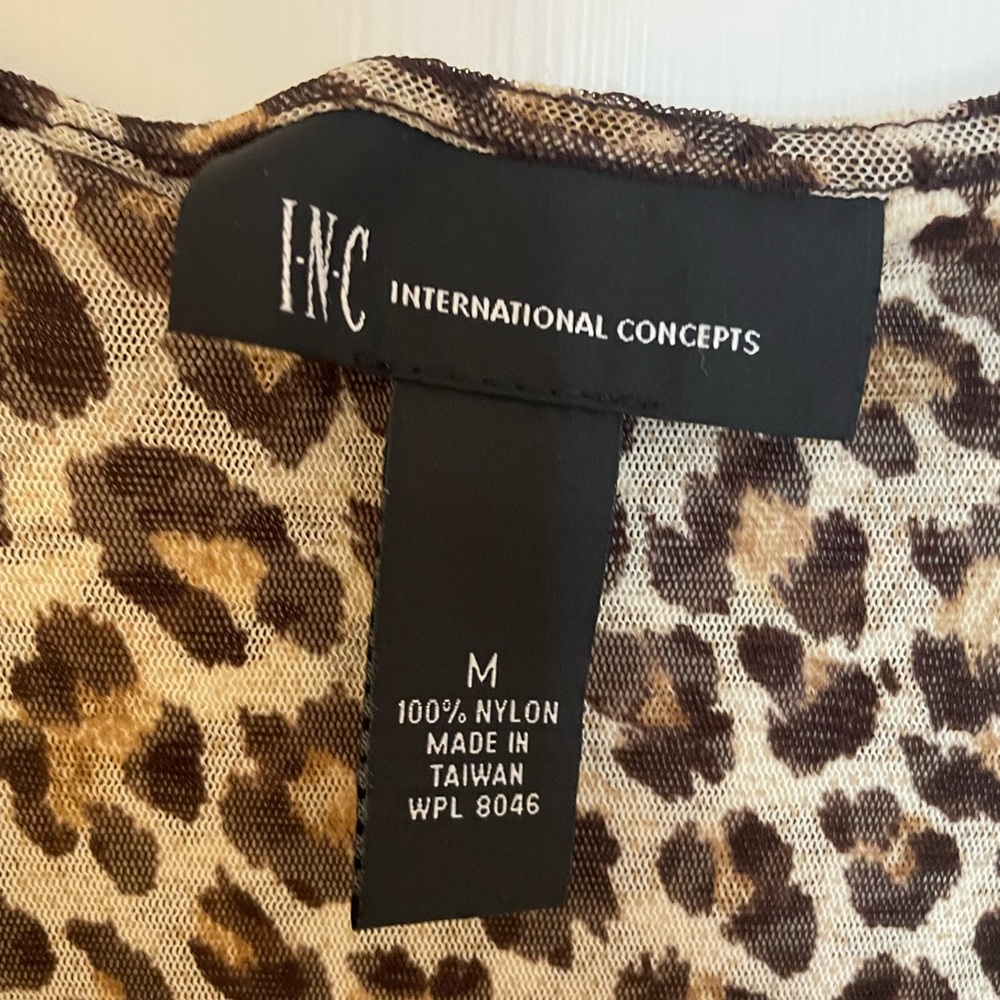 INC Animal Print Top
